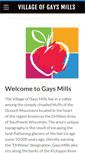 Mobile Screenshot of gaysmills.org